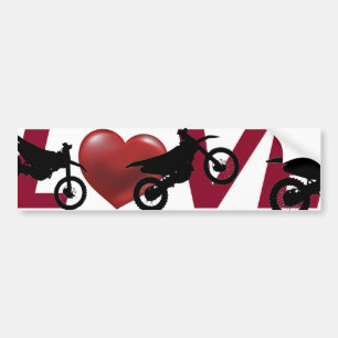 Autocollant De Voiture Stick Motorcross, dirtbike, pare-chocs et poitrine