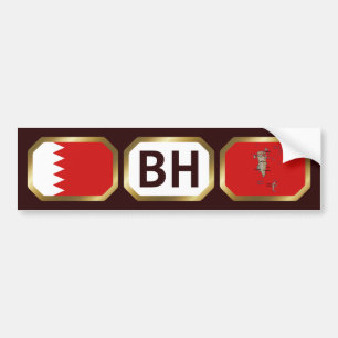 Autocollant De Voiture Stick pare-chocs du code de la carte du drapeau de
