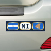 Autocollant De Voiture Stick pare-chocs du code de la carte du drapeau du (En voiture)