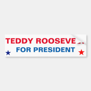 Autocollant De Voiture Sticke Teddy Roosevelt, Président de la République