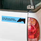 Autocollant De Voiture Sticker à bosse de cheval arabe (Sur camion)