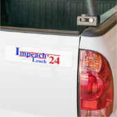 Autocollant De Voiture Sticker à pare-chocs Impeach Leach '24 (Sur camion)