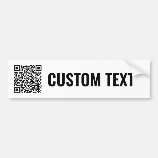 Autocollant De Voiture Sticker à pare-chocs QR Code (Devant)