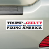 Autocollant De Voiture Sticker anti-pare-chocs Pro Trump Funny (En voiture)