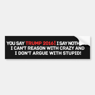 Autocollant De Voiture Sticker anti-Trump 2020 amusant