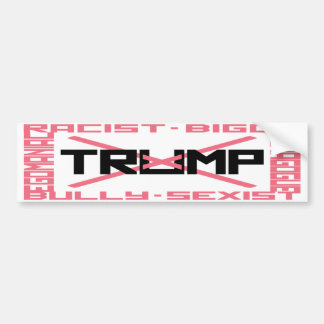 Autocollant De Voiture Sticker anti-Trump rose pare-chocs