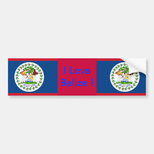 Autocollant De Voiture Sticker avec Drapeau de Belize
