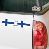 Autocollant De Voiture Sticker avec Drapeau de Finlande (Sur camion)