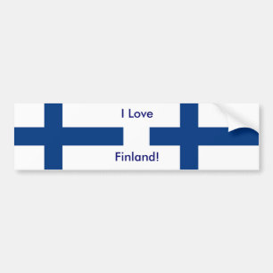 Autocollant De Voiture Sticker avec Drapeau de Finlande