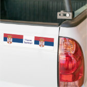 Autocollant De Voiture Sticker avec Drapeau de Serbie (Sur camion)