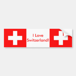 Autocollant De Voiture Sticker avec Drapeau de Suisse