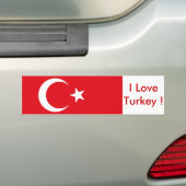Autocollant De Voiture Sticker avec Drapeau de Turquie (En voiture)