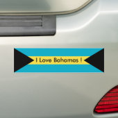 Autocollant De Voiture Sticker avec drapeau des Bahamas (En voiture)
