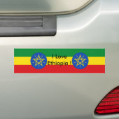Autocollant De Voiture Sticker avec drapeau d'Éthiopie (En voiture)