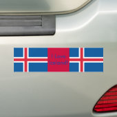 Autocollant De Voiture Sticker avec Drapeau d'Islande (En voiture)