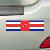 Autocollant De Voiture Sticker avec Drapeau du Costa Rica (En voiture)