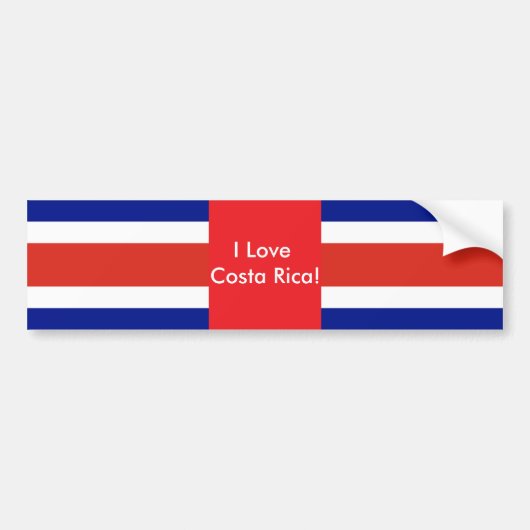 Autocollant De Voiture Sticker avec Drapeau du Costa Rica (Devant)