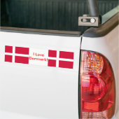 Autocollant De Voiture Sticker avec drapeau du Danemark (Sur camion)