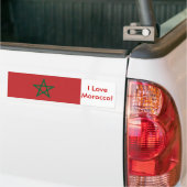 Autocollant De Voiture Sticker avec drapeau du Maroc (Sur camion)