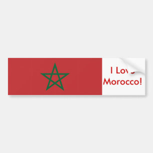 Autocollant De Voiture Sticker avec drapeau du Maroc