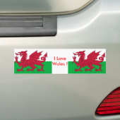 Autocollant De Voiture Sticker avec Drapeau du Pays de Galles (En voiture)