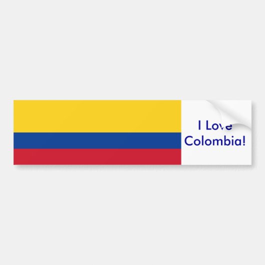 Autocollant De Voiture Sticker avec le drapeau de la Colombie (Devant)
