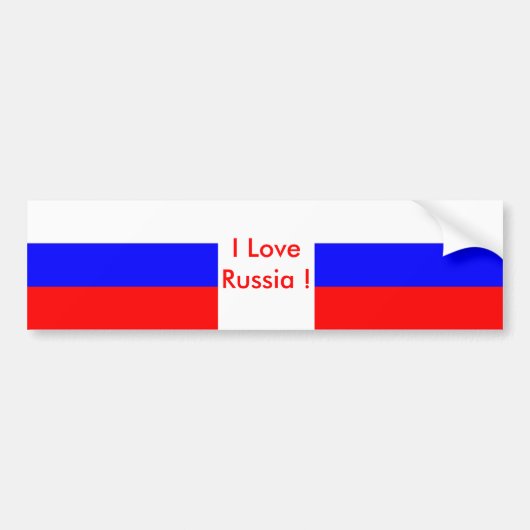 Autocollant De Voiture Sticker avec le drapeau de la Russie (Devant)