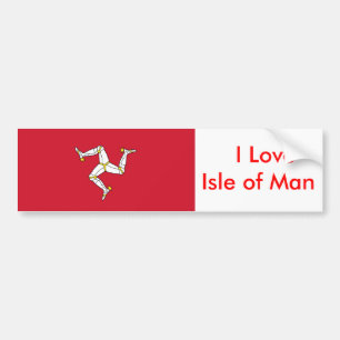 Autocollant De Voiture Sticker avec le drapeau de l'île de Man