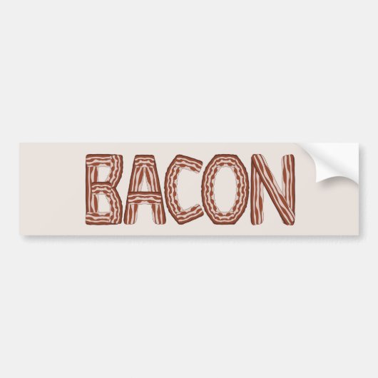 Autocollant De Voiture Sticker Bacon Bumper (Devant)