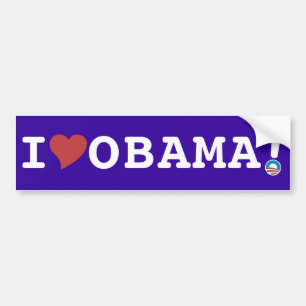 AUTOCOLLANT DE VOITURE STICKER BUMPER OBAMA