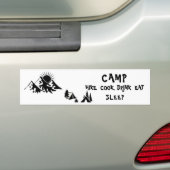 Autocollant De Voiture Sticker Camping Bumper (En voiture)