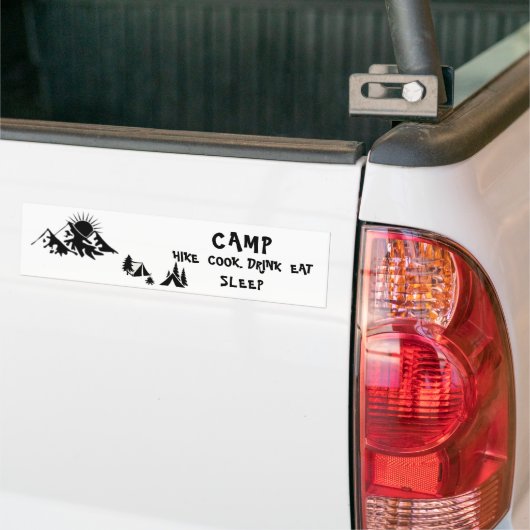 Autocollant De Voiture Sticker Camping Bumper (Sur camion)