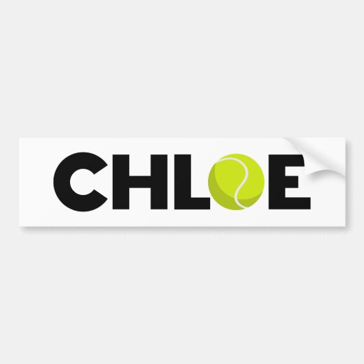 Autocollant De Voiture Sticker Chloe Tennis (Devant)
