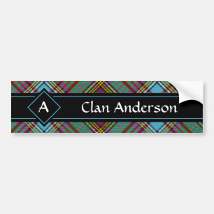 Autocollant De Voiture Sticker Clan Anderson Tartan Bumper