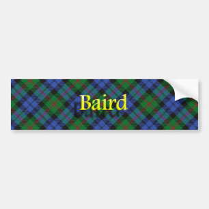 Autocollant De Voiture Sticker Clan Baird Scottish Tartan
