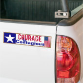 Autocollant De Voiture Sticker Contagious Courage (Sur camion)