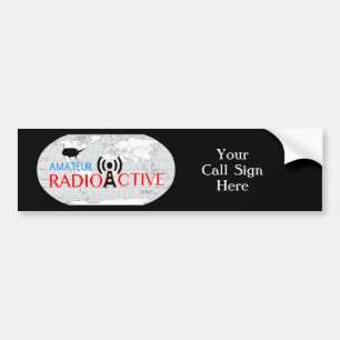 Autocollant De Voiture Sticker de pare-chocs actif radio amateur mondial