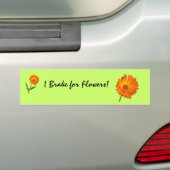 Autocollant De Voiture Sticker de pare-chocs - Calendula sur la tige (En voiture)
