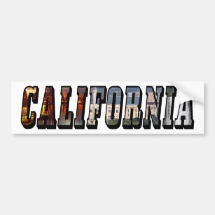 Autocollant De Voiture Sticker de pare-chocs de texte de Californie