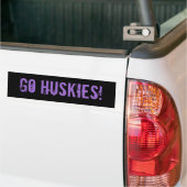 Autocollant De Voiture Sticker de pare-chocs Go Huskies (Sur camion)