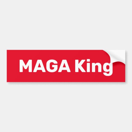Autocollant De Voiture Sticker de pare-chocs MAGA King (Devant)