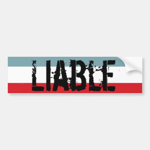 Autocollant De Voiture Sticker de pare-chocs responsable