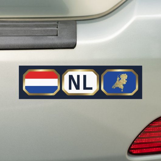 Autocollant De Voiture Sticker de protection Pays-Bas Flag Map (En voiture)