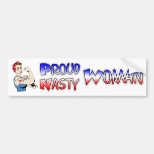 Autocollant De Voiture Sticker Démocrate, Femme Nasty Fière