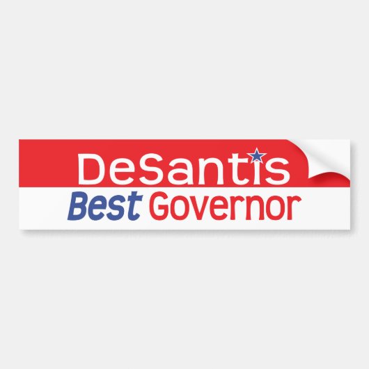 Autocollant De Voiture Sticker DeSantis Meilleur Gouverneur Bumper (Devant)