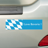 Autocollant De Voiture Sticker Drapeau de Bavière, Allemagne (En voiture)