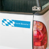 Autocollant De Voiture Sticker Drapeau de Bavière, Allemagne (Sur camion)