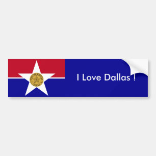 Autocollant De Voiture Sticker Drapeau de Dallas, États-Unis