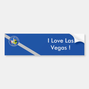 Autocollant De Voiture Sticker Drapeau de Las Vegas City, U.S.A.