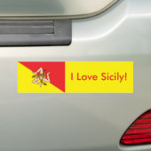Autocollant De Voiture Sticker Drapeau de Sicile (En voiture)